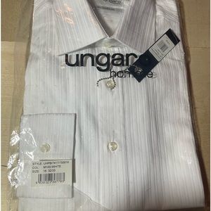 New with tags Ungaro Homme long sleeved dress shirt in white